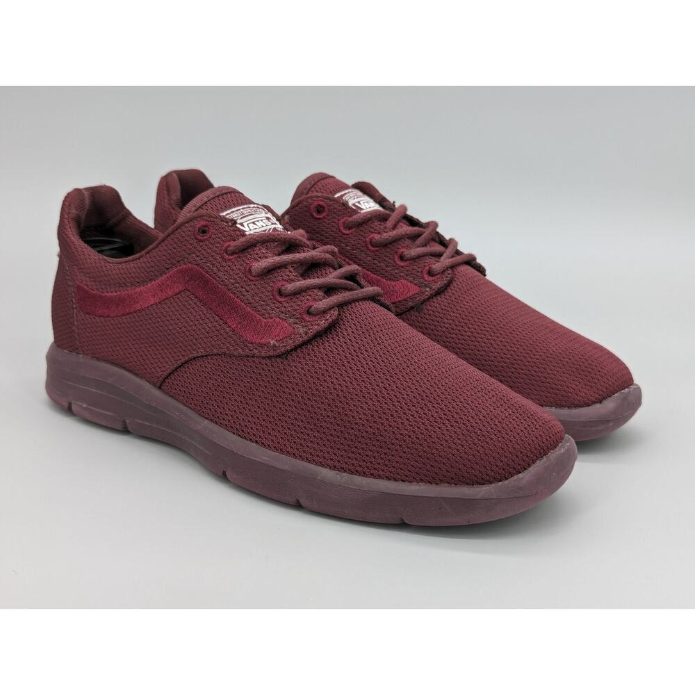 Vans Skate Sneakers 500664 Lace Up Low Top Maroon Shoe Men's Size 5.5 Women's 7